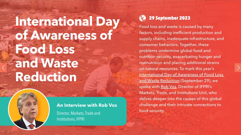 Food loss and Waste reduction - International day of awareness