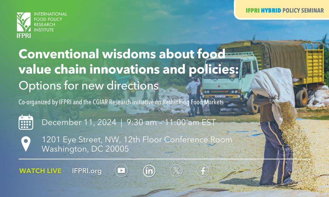 Conventional wisdoms about food value chain innovations and policies: Options for new directions