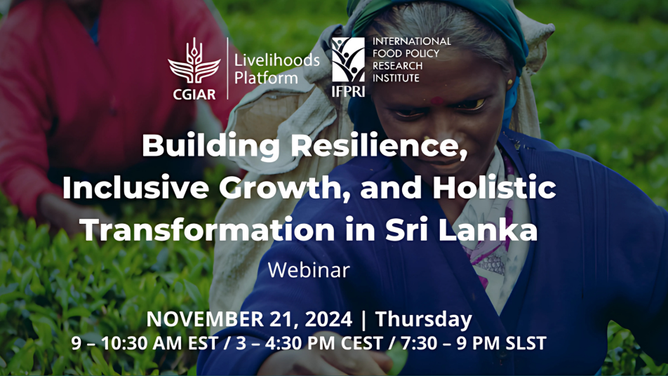 Building Resilience, Inclusive Growth, and Holistic Transformation in Sri Lanka