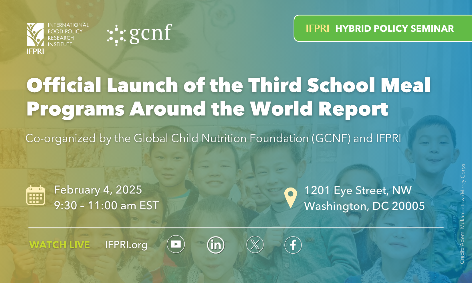 Official Launch of the Third School Meal Programs Around the World Report